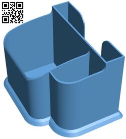 Simple desk organiser H009449 file stl free download 3D Model for CNC and 3d printer