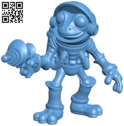 Space frog H009453 file stl free download 3D Model for CNC and 3d printer
