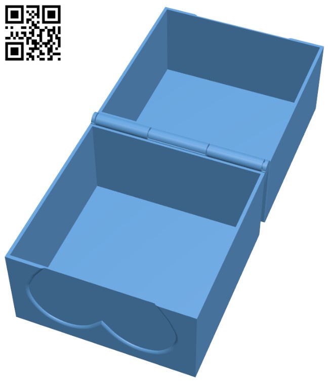 Square lovebox H009457 file stl free download 3D Model for CNC and 3d printer