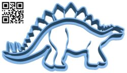 Stegosaurus shaped cookie cutter H009462 file stl free download 3D Model for CNC and 3d printer