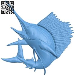 Swordfish T0001791 download free stl files 3d model for CNC wood carving