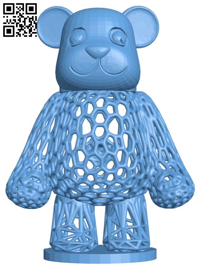 Teddy bear bank H009467 file stl free download 3D Model for CNC and 3d printer