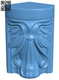 Top of the column T0001920 download free stl files 3d model for CNC wood carving