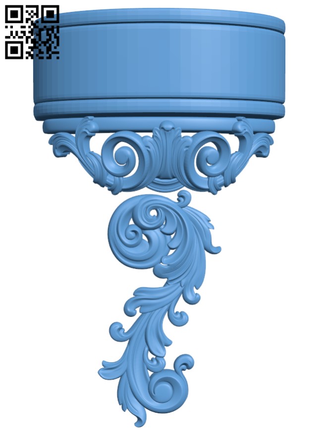 Top of the column T0001939 download free stl files 3d model for CNC wood carving