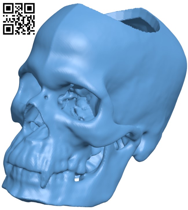 Vampire skull planter H009656 file stl free download 3D Model for CNC and 3d printer
