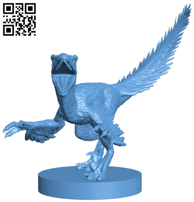 Velociraptor - Dinosaurs H009622 file stl free download 3D Model for CNC and 3d printer