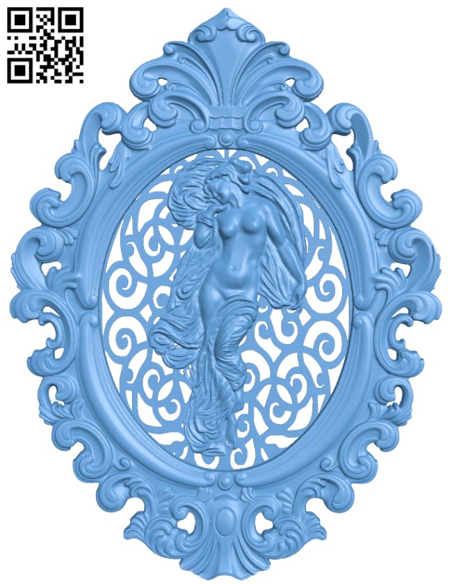 Virgin pendant T0001840 download free stl files 3d model for CNC wood carving