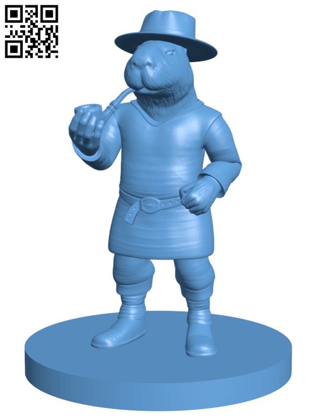 Werecapybara H009626 file stl free download 3D Model for CNC and 3d printer