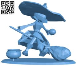 Witch candy holder H009631 file stl free download 3D Model for CNC and 3d printer