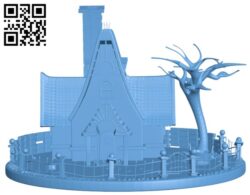 Witch house H009633 file stl free download 3D Model for CNC and 3d printer