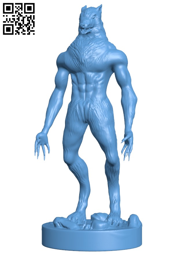 Wolfman H009636 file stl free download 3D Model for CNC and 3d printer