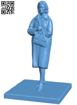 Woman with handbag H009492 file stl free download 3D Model for CNC and 3d printer