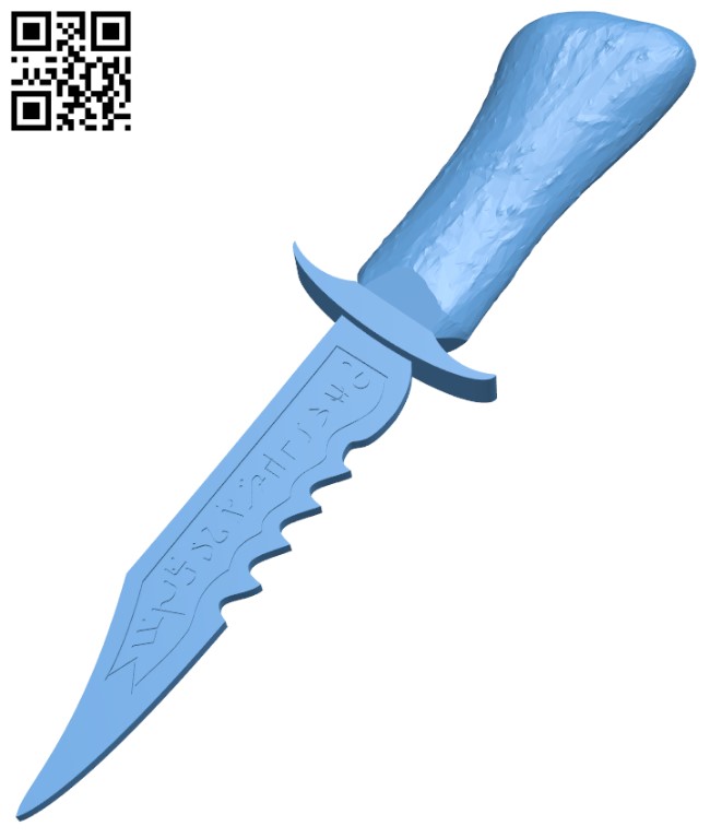 A demon blade - Knife H009801 file stl free download 3D Model for CNC and 3d printer