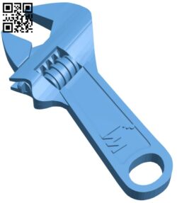 Adjustable wrench H009861 file stl free download 3D Model for CNC and 3d printer