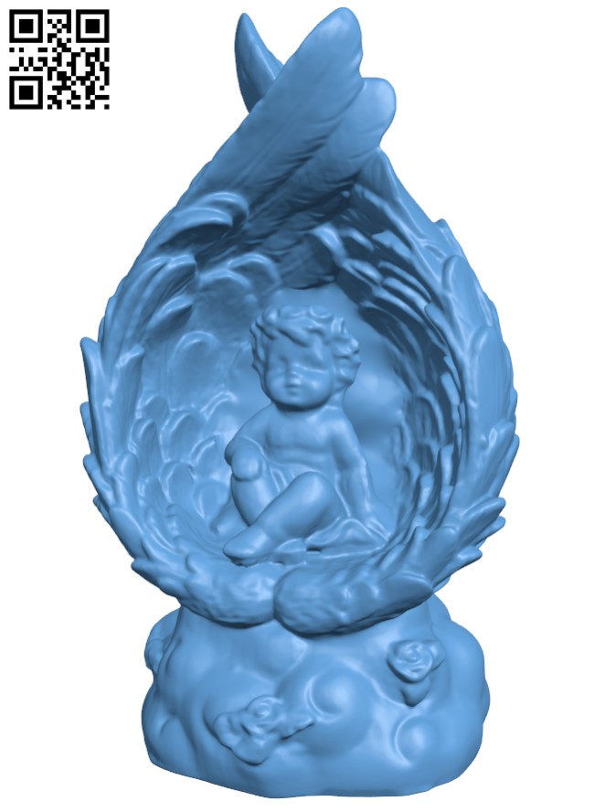 Angel H009932 file stl free download 3D Model for CNC and 3d printer