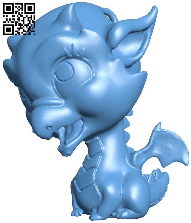 Baby Dragon Ornament H009972 file stl free download 3D Model for CNC and 3d printer