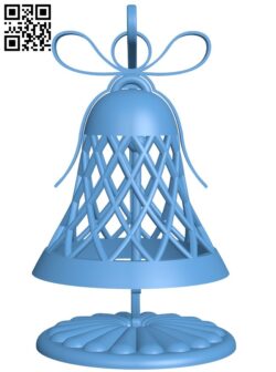 Bell ornament with stand H009914 download free stl files 3d model for CNC wood carving
