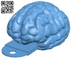 Brain keychain H009821 file stl free download 3D Model for CNC and 3d printer