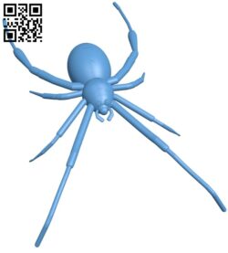 Brown Widow Spider H009808 file stl free download 3D Model for CNC and 3d printer