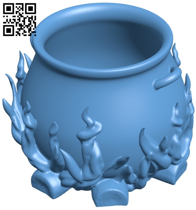 Cauldron H009721 file stl free download 3D Model for CNC and 3d printer