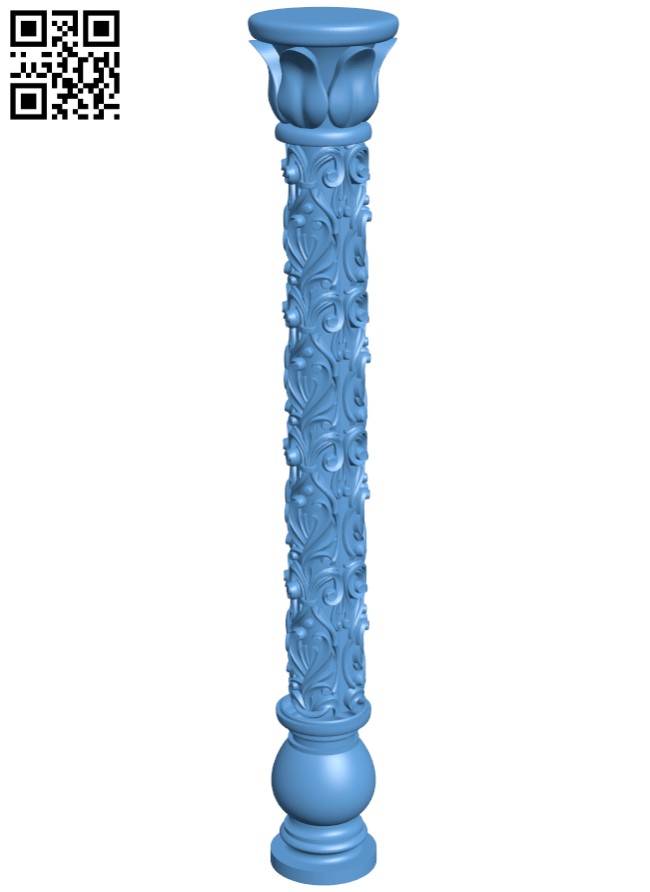 Column pattern T0002021 download free stl files 3d model for CNC wood carving