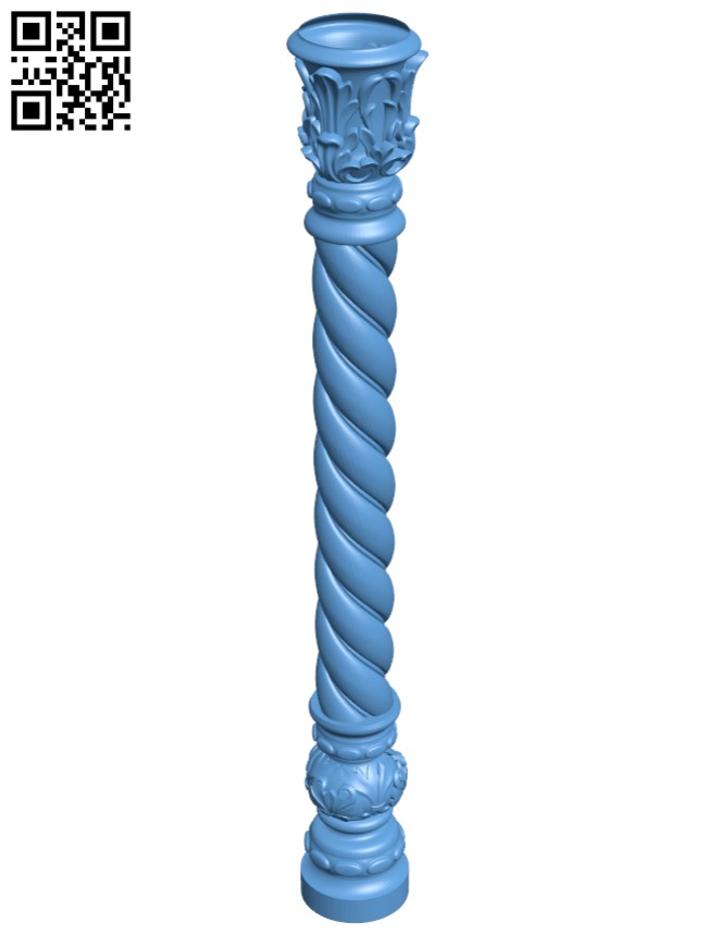 Column pattern T0002062 download free stl files 3d model for CNC wood carving