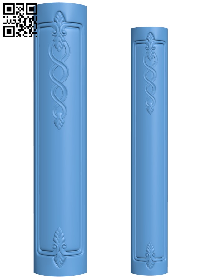 Column pattern T0002191 download free stl files 3d model for CNC wood carving