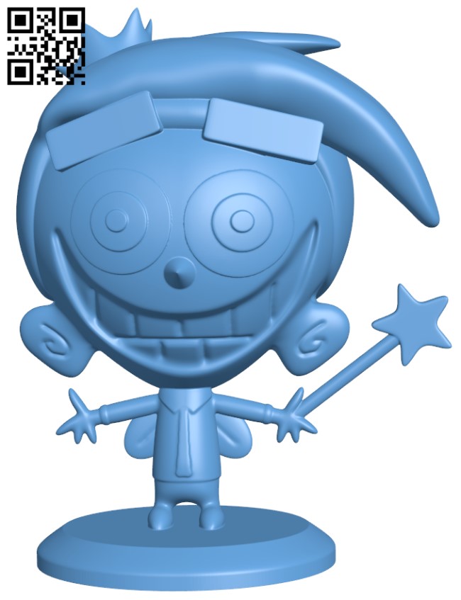 Cosmo From The Fairly Odd Parents H009812 file stl free download 3D Model for CNC and 3d printer