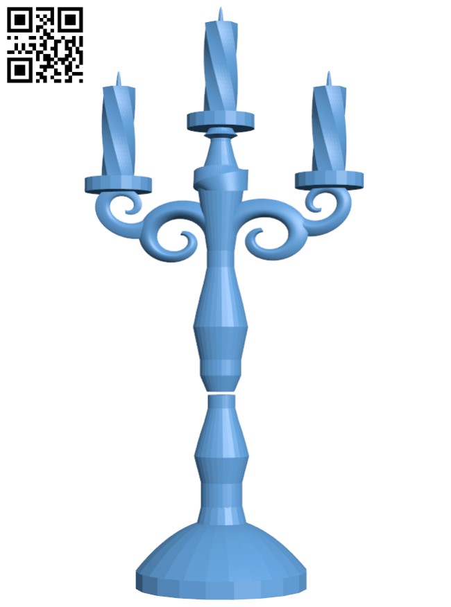 Creepy candle H009814 file stl free download 3D Model for CNC and 3d printer