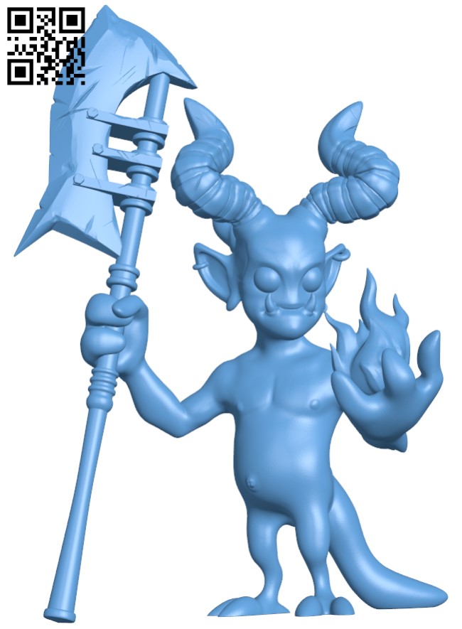 Demon H009817 file stl free download 3D Model for CNC and 3d printer