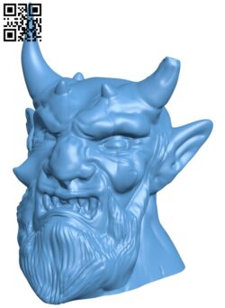 Demon head H009782 file stl free download 3D Model for CNC and 3d printer