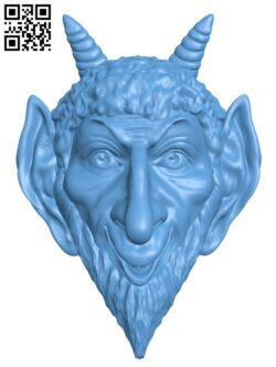 Devil head pattern T0002251 download free stl files 3d model for CNC wood carving