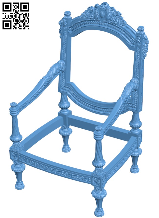 Dissection of the chair T0002231 download free stl files 3d model for CNC wood carving