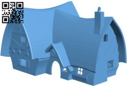 Dwarf House H009784 file stl free download 3D Model for CNC and 3d printer