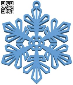 Earrings Snowflake H009979 file stl free download 3D Model for CNC and 3d printer