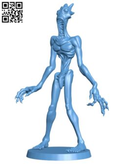 Ectomorph Monster Figure – Tall Man H009847 file stl free download 3D Model for CNC and 3d printer
