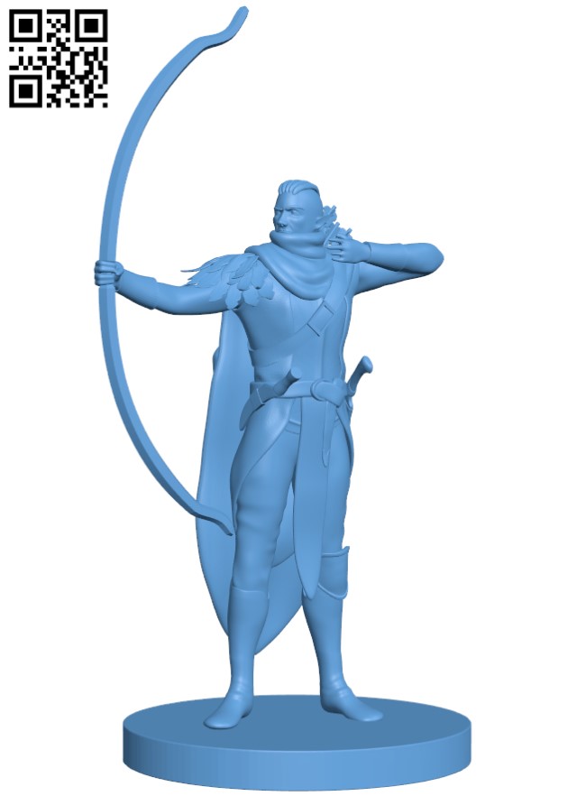 Elf Ranger H009941 file stl free download 3D Model for CNC and 3d printer