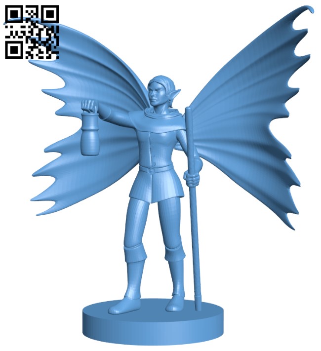 Fairy Folk Female Commoner H009868 file stl free download 3D Model for CNC and 3d printer