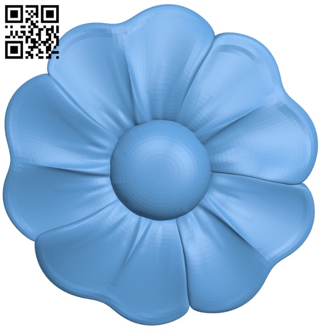 Flower pattern T0002046 download free stl files 3d model for CNC wood carving