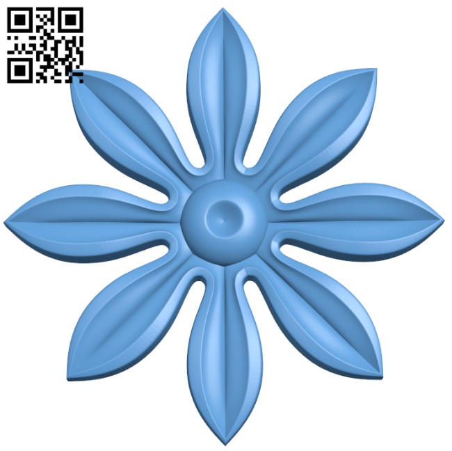Flower pattern T0002101 download free stl files 3d model for CNC wood carving