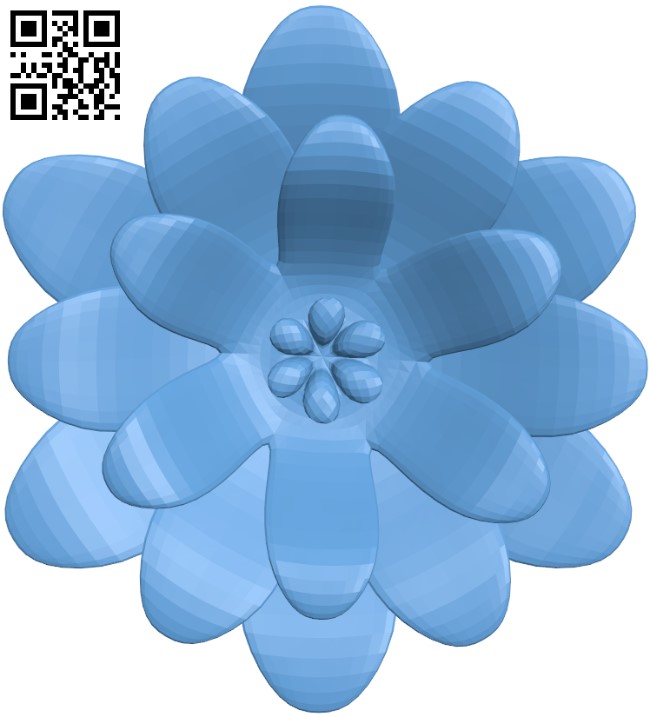 Flower pattern T0002121 download free stl files 3d model for CNC wood carving