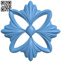 Flower pattern T0002214 download free stl files 3d model for CNC wood carving