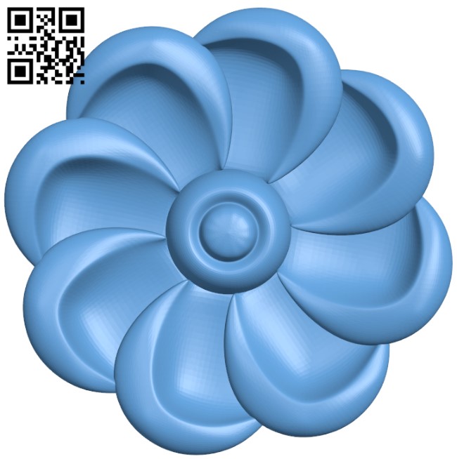 Flower pattern T0002257 download free stl files 3d model for CNC wood carving
