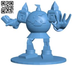 Golurk – Pokemon H009883 file stl free download 3D Model for CNC and 3d printer