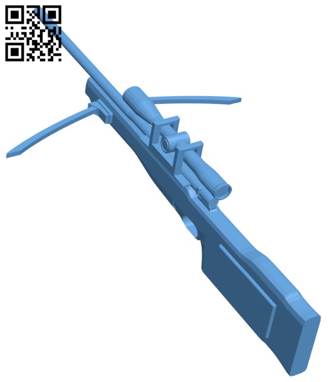 Gun H009885 file stl free download 3D Model for CNC and 3d printer