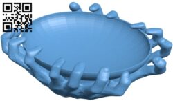 Hands holding bowl H009849 file stl free download 3D Model for CNC and 3d printer