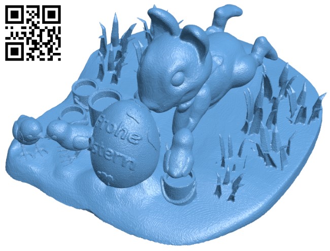 Happy Eastern H009886 file stl free download 3D Model for CNC and 3d printer