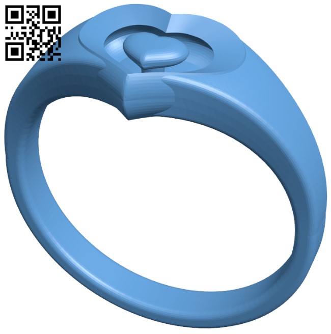 Heart Ring H009888 file stl free download 3D Model for CNC and 3d printer