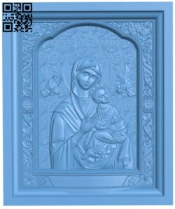 Icon Of The Mother Of God T0002316 download free stl files 3d model for CNC wood carving