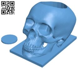 Light up skull candy dish H009850 file stl free download 3D Model for CNC and 3d printer